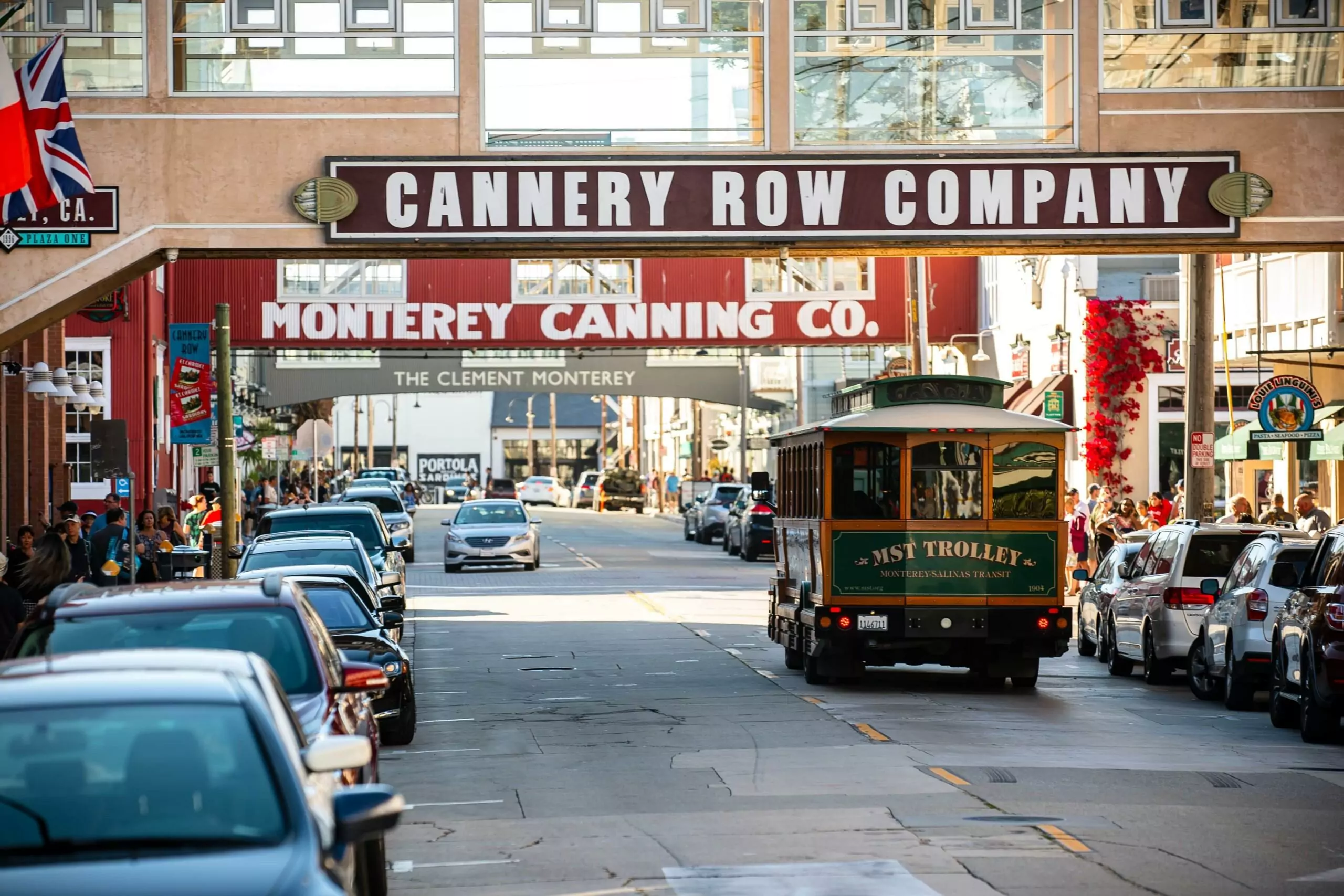 Cannery Row's historic waterfront in Monterey